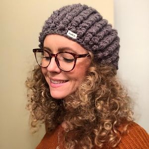 RVCA Beanie, Slouchy, Grey, Women’s